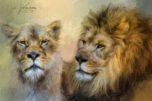 New limited edition painting The Lion and His Lioness